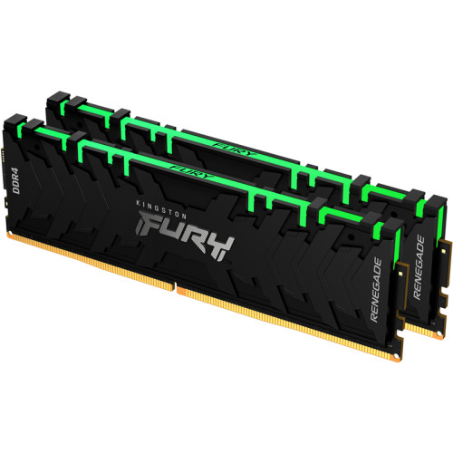 Память оперативная/ Kingston 32GB3200MHz DDR4 CL16DIMM (Kit of 2)1Gx8 FURYRenegadeRGB