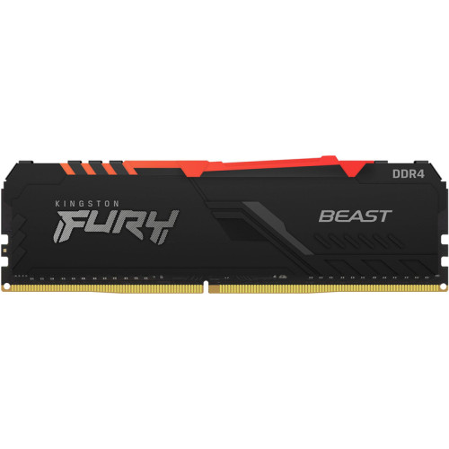 Память оперативная/ Kingston 16GB 3200MHz DDR4 CL16 DIMM FURY Beast RGB