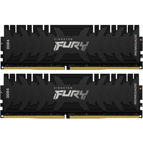 Память оперативная/ Kingston 64GB2666MHz DDR4 CL15DIMM (Kit of 2)FURYRenegadeBlack