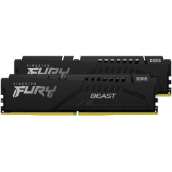 Память оперативная/ Kingston 16GB 5200MT/s DDR5 CL40 DIMM (Kit of 2) FURY Beast Black XMP