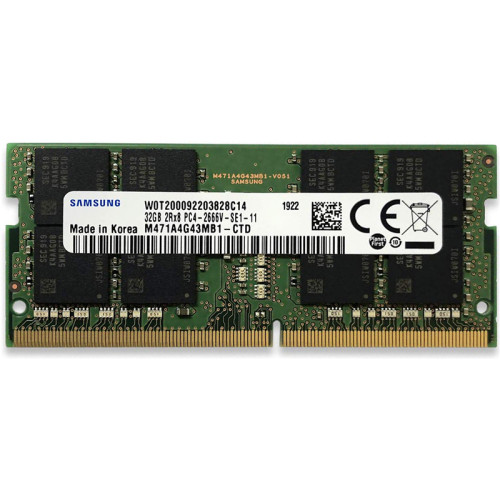 Память оперативная/ Samsung DDR4 32GB UNB SODIMM 2666, 1.2V