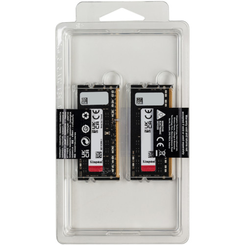 Память оперативная/ Kingston 8GB 1600MHz DDR3LCL9SODIMM(Kit of 2) 1.35V FURY Impact