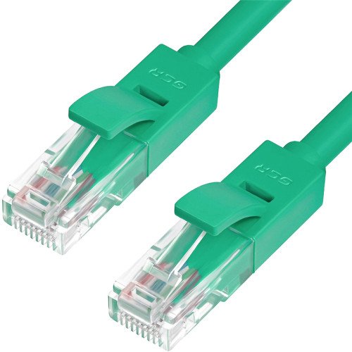 Greenconnect Патч-корд прямой, малодымный LSZH 3.0m UTP кат.6, зеленый, 24 AWG, литой, ethernet high speed, RJ45, T568B, GCR-50729