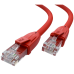 GCR Патч-корд прямой 5.0m UTP кат.6, красный, 24 AWG, литой, ethernet high speed, RJ45, T568B