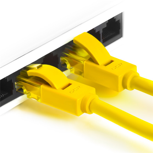 Greenconnect Патч-корд прямой 3.0m UTP кат.6, желтый, 24 AWG, литой, GCR-LNC602-3.0m, ethernet high speed, RJ45, T568B