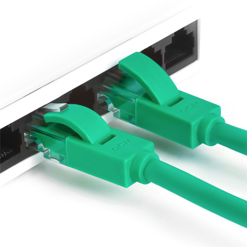 Greenconnect Патч-корд прямой, малодымный LSZH 5.0m UTP кат.6, зеленый, 24 AWG, литой, ethernet high speed, RJ45, T568B, GCR-50730