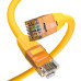 GCR Патч-корд прямой 3.0m LSZH UTP кат.6, желтый, 24 AWG, литой без фиксатора, ethernet high speed, RJ45, T568B