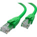 GCR Патч-корд прямой 0.3m UTP кат.6, зеленый, 24 AWG, ethernet high speed, RJ45, T568B, GCR-52382