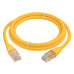 GCR Патч-корд прямой 1.0m LSZH UTP кат.6, желтый, 24 AWG, литой без фиксатора, ethernet high speed, RJ45, T568B