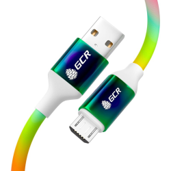 GCR Кабель 1.2m MicroUSB быстрая зарядка, GRADIENT, 28/22 AWG, GCR-53981