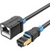 Патч-корд удлинитель Vention прямой SSTP cat.6, RJ45 - 3м. Черный