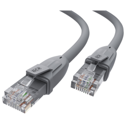 Greenconnect Патч-корд прямой 0.2m UTP кат.6, серый, 24 AWG, литой, GCR-52949, ethernet high speed, RJ45, T568B