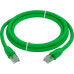 GCR Патч-корд прямой 5.0m UTP кат.6, зеленый, 24 AWG, ethernet high speed, RJ45, T568B, GCR-52390