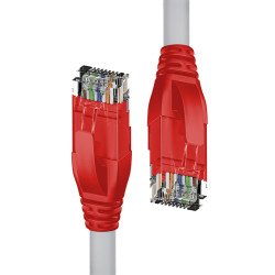 Кабель патч-корд U/UTP 5e кат. 0.5м 4PH 4PH-LNC5000 4PH-R90023 серый, 24 AWG, литой, ethernet high speed 1 Гбит/с, RJ45, T568B