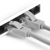 GCR Патч-корд прямой 0.7m UTP кат.5e, серый, 24 AWG, литой, ethernet high speed 1 Гбит/с, RJ45, T568B, GCR-LNC03-0.7m