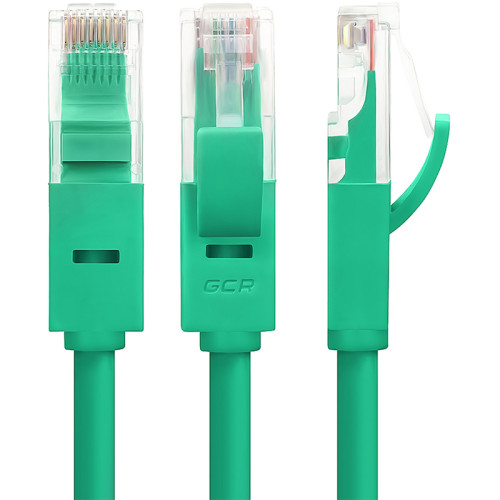 Greenconnect Патч-корд прямой, малодымный LSZH 3.0m UTP кат.6, зеленый, 24 AWG, литой, ethernet high speed, RJ45, T568B, GCR-50729