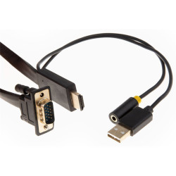 Кабель/ Кабель-переходник HDMI+audio+USB --> VGA_M/M 1,8м Telecom <TA675-1.8M>