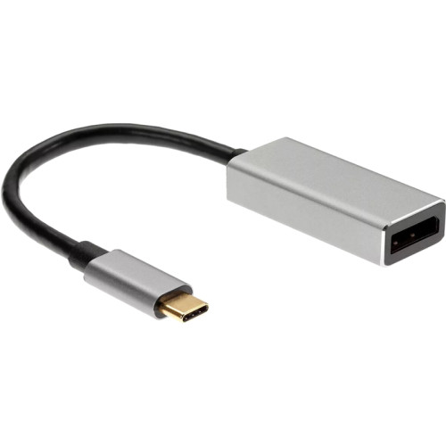 Адаптер/ Aдаптер USB 3.1 Type-Cm --> DP(f) 4K@60Hz, Alum Shell, iOpen (Aopen/Qust) <ACU422MB>