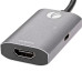 Адаптер/ Aдаптер USB 3.1 Type-Cm --> HDMI A(f) , 4K@60Hz, PD charging, Alum Shell, VCOM <CU452A>