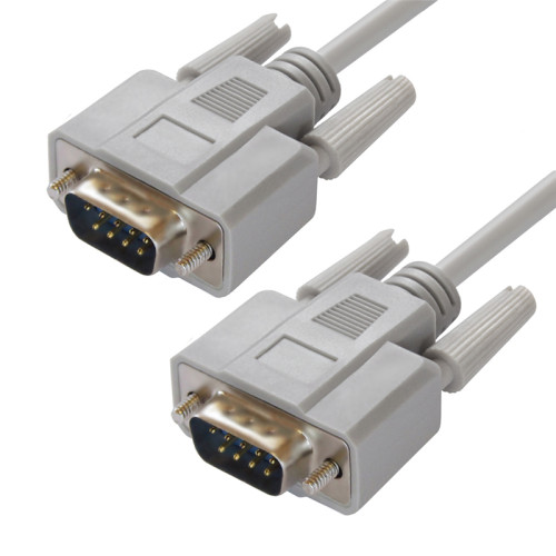 Greenconnect Кабель COM RS-232 порта соединительный 5 m GCR-DB9CM2M-5 m, 9M / 9M Premium, серый, пластиковый пакет