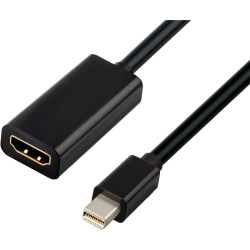 Greenconnect Адаптер-переходник Apple mini DisplayPort 20M > HDMI 19F, черный