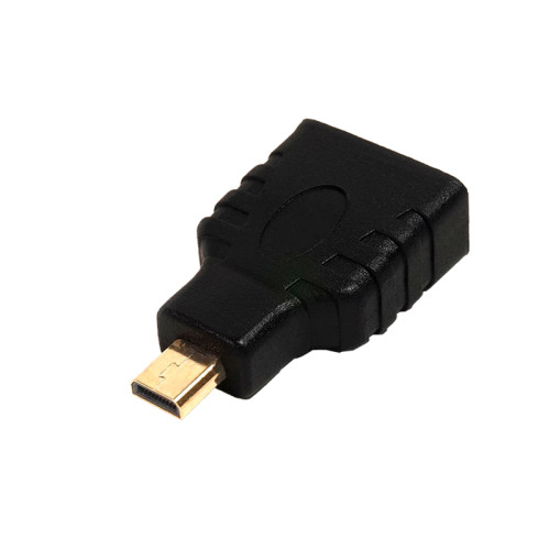 Greenconnect Адаптер переходник micro HDMI-HDMI GC-CVM401,Тип D ( micro-HDMI) 19M AM / Тип А 19F AF, золотые разъемы, пакет