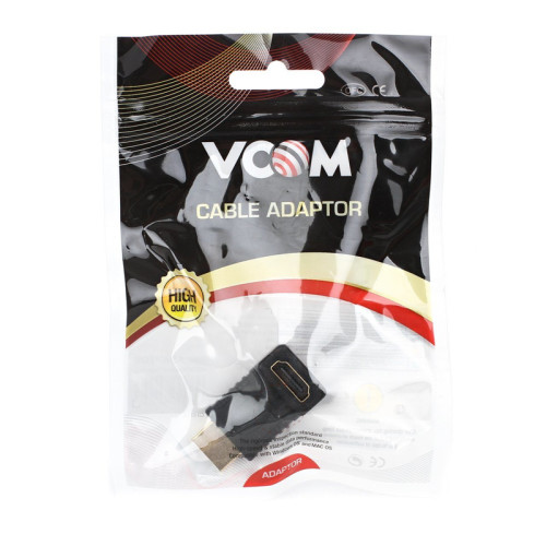 Переходник/ Переходник HDMI (M) <--> HDMI (F) угловой 90° VCOM <CA320>