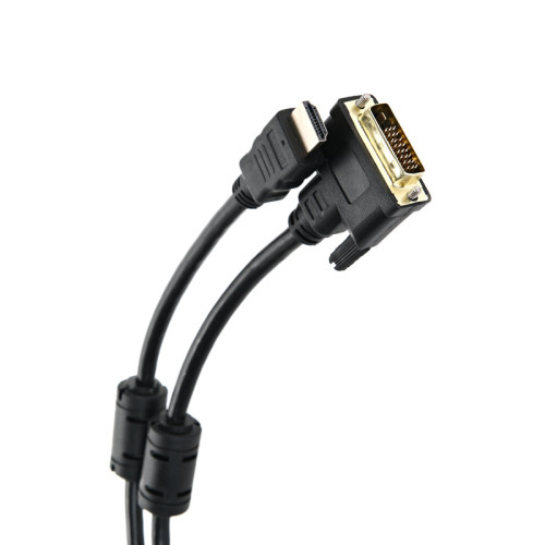 Кабель/ Кабель HDMI to DVI-D Dual Link (19M -25M) 2м, 2 фильтра, CU,Telecom  (CG481F-2M)