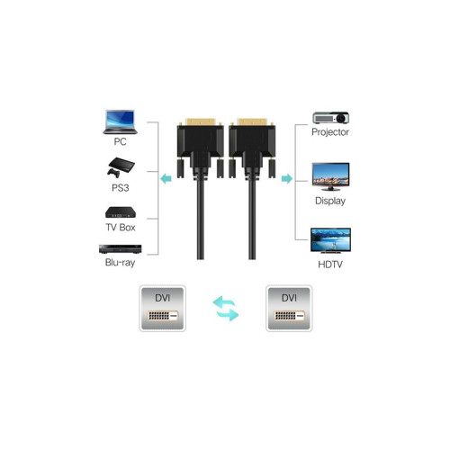 Кабель/ Кабель-разветвитель DVI-M --> 2X-DVI-F 0.2m , Telecom (TA655)