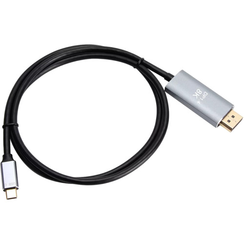 Кабель-адаптер/ Кабель-адаптер USB Type-Cm --> DP1.4v (m) 8K@60Hz, 1.8m , Alum Shell,VCOM <CU480MC-1.8M>