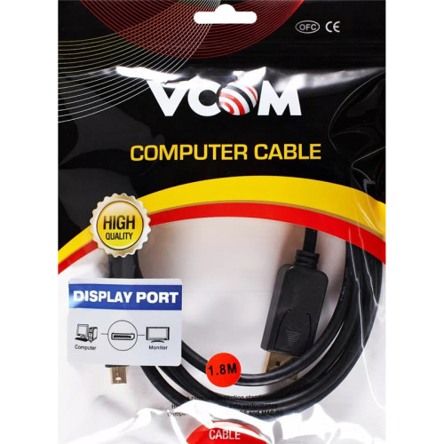 Кабель-переходник/ Кабель-переходник Mini DisplayPort M -> Display Port M  4K*60 Hz 1,8м VCOM <CG682-1.8M>