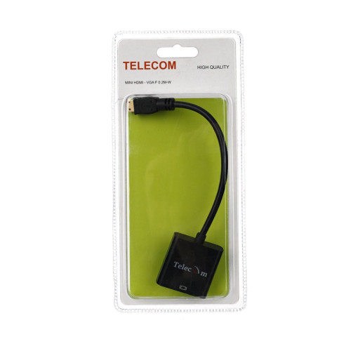 Кабель-переходник/ Кабель-переходник Mini HDMI M => VGA F 0.15m Telecom (TA592)