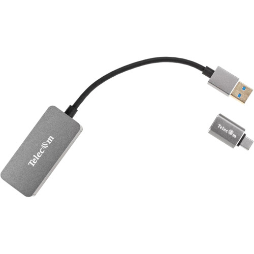 Кабель-переходник/ Кабель-переходник USB 3.0-->RJ-45 2.5G Ethernet, and TypeC адаптер 0.15м Telecom <TU325M>