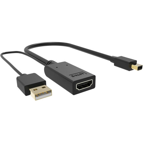 Кабель-переходник/ Кабель-переходник HDMI(F) +USB---> miniDP(M) 0.15m  4K*30Hz VCOM<CG497-0.15>