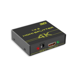 Разветвитель HDMI v1.4, 1 на 2 выхода, 4Kx2K 30Hz / 1080p 120Hz / 3D 60Hz, GCR серия Greenline, GL-v102