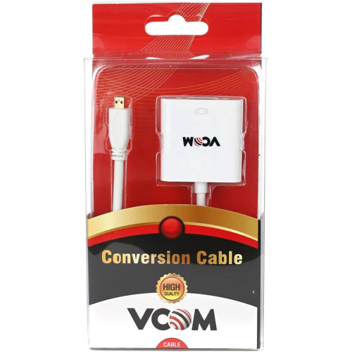 Кабель-переходник/ Кабель-переходник Micro HDMI M => VGA F 0.15m VCOM <CG593>