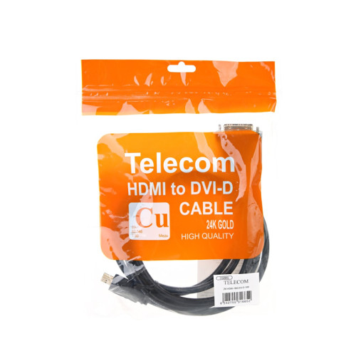 Кабель/ Кабель Telecom  HDMI to DVI-D (19M -19M) 2м   , с позолоченными контактами