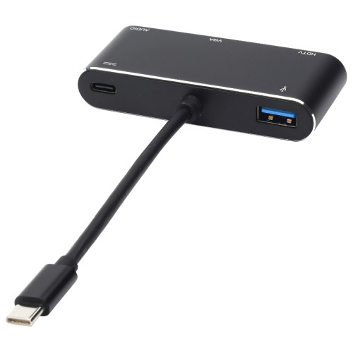 Переходник 0.1 m Type-C(m) => HDMI+VGA+USB