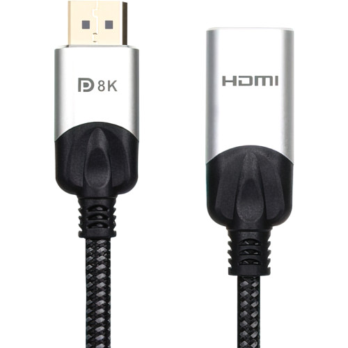 Адаптер/ Адаптер DisplayPort(M) ---> HDMI(F) 0.15m 8K@60Hz VCOM <CG6218M-0.15>