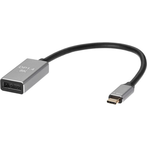 Адаптер/ Адаптер USB Type-Cm---->DP(f) 1.4v, 8K@ 60Hz, Alum  Shell,VCOM <CU480M>