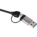 Адаптер/ Адаптер TypeC+adapter-->USB3.0+2USB2,0+SD+TF, VCOM <DH297>