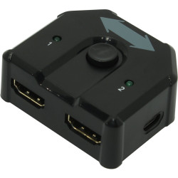 Greenconnect Переключатель HDMI 2.0, 2 к 1 Bi-Direction Switch серия Greenline GL-vTC03T