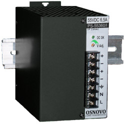 Блок питания/ OSNOVO Промышленный блок питания. DC55V, 6,5A (360W). Диапазон входных напряжений: AC195-265V