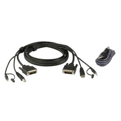 Набор защищенныйх кабелей  KVM USB DVI/ 1.8M USB DVI-D Dual Link Secure KVM Cable kit