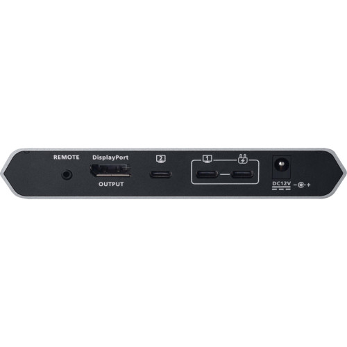 2-Port 4K DisplayPort USB-C KVM док станция/ 2-Port 4K DisplayPort USB-C KVM Dock Switch with Power Pass-Through