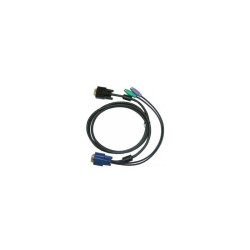 кабель/ DKVM-IPCB5/10 KVM Cable with VGA and 2xPS/2 connectors for DKVM-IP8/T1, 5m, 10pcs/pack