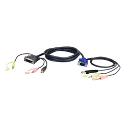 Кабель 1.8M USB DVI-I/VGA  KVM/ATEN/ 1.8M USB DVI-I/VGA  KVM Cable