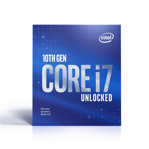 Боксовый процессор/ CPU LGA1200 Intel Core i7-10700KF (Comet Lake, 8C/16T, 3.8/5.1GHz, 16MB, 125/229W) BOX