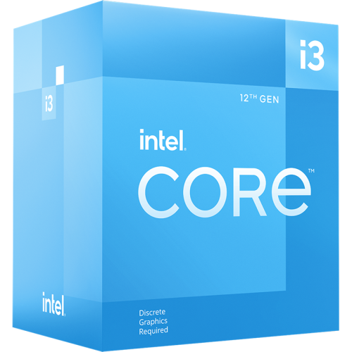 Процессор/ CPU LGA1700 Intel Core i3-12100F (Alder Lake, 4C/8T, 3.3/4.3GHz, 12MB, 58/89W) BOX, Cooler