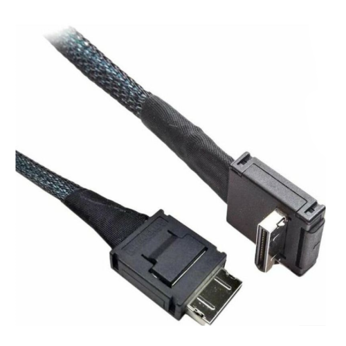 Кабель/ AXXCBL700CVCR 700 mm long, spare cable kit (1 cable included), straight OCuLink SFF-8611 connector to right angle OCuLink SFF-8611 connector